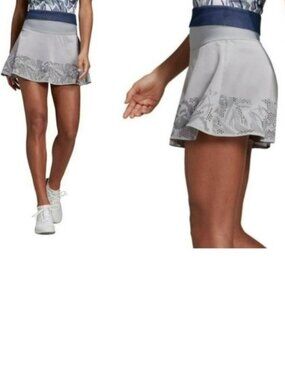 Nwt Adidas Stella McCartney Gray Pretty Tennis Skort Skirt w/ Shorts S Small